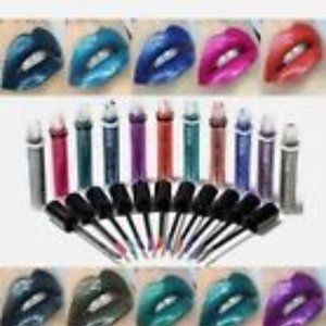 NYX Cosmic Metals Lip Cream METALLIC: ELECTROMAGNETIC, BLUE NEBULA, GREEN WORLD.